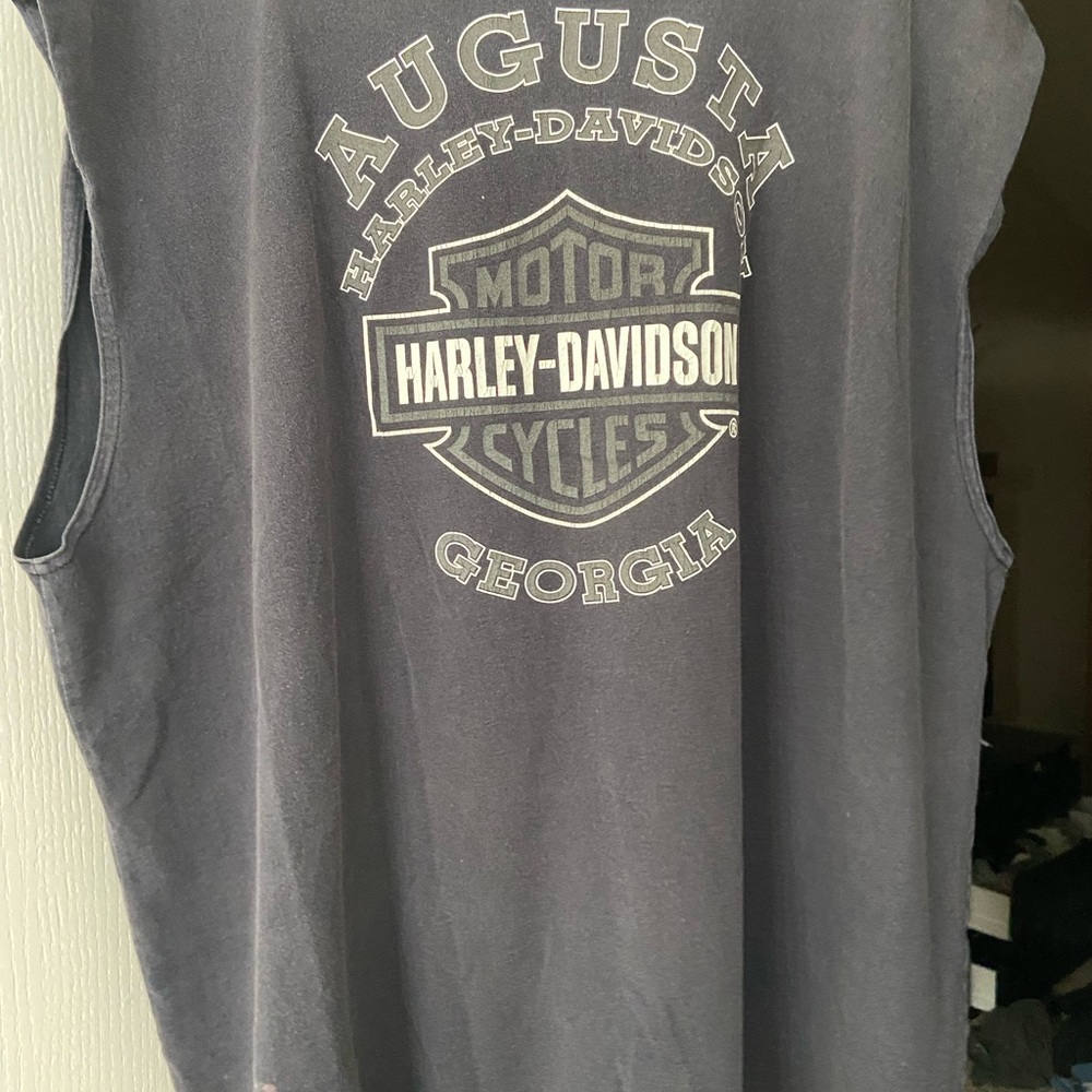 Vintage Harley-Davidson Cut Off Top